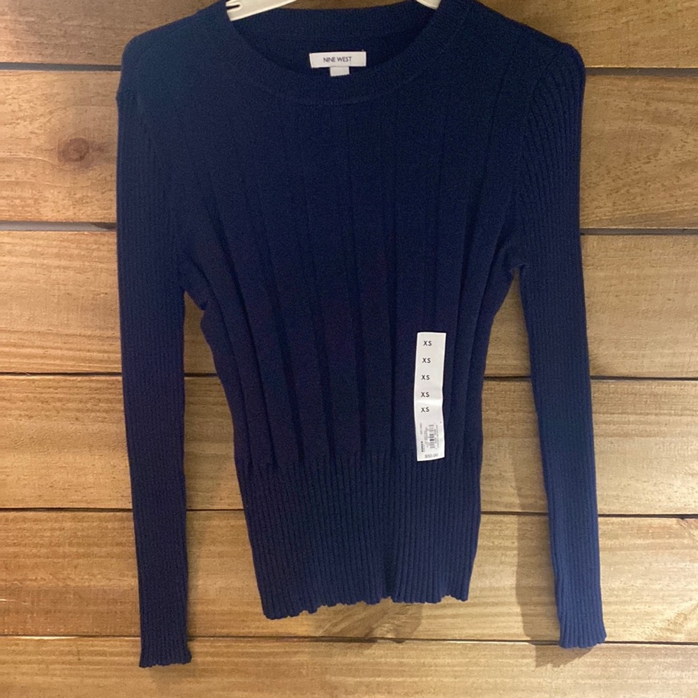 NWT Nine Wear Sweater Navy XS